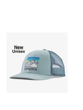 NEW PATAGONIA LINE LOGO RIDGE LOPRO TRUCKER HAT thermal blue & Tag Unisex ⭐️